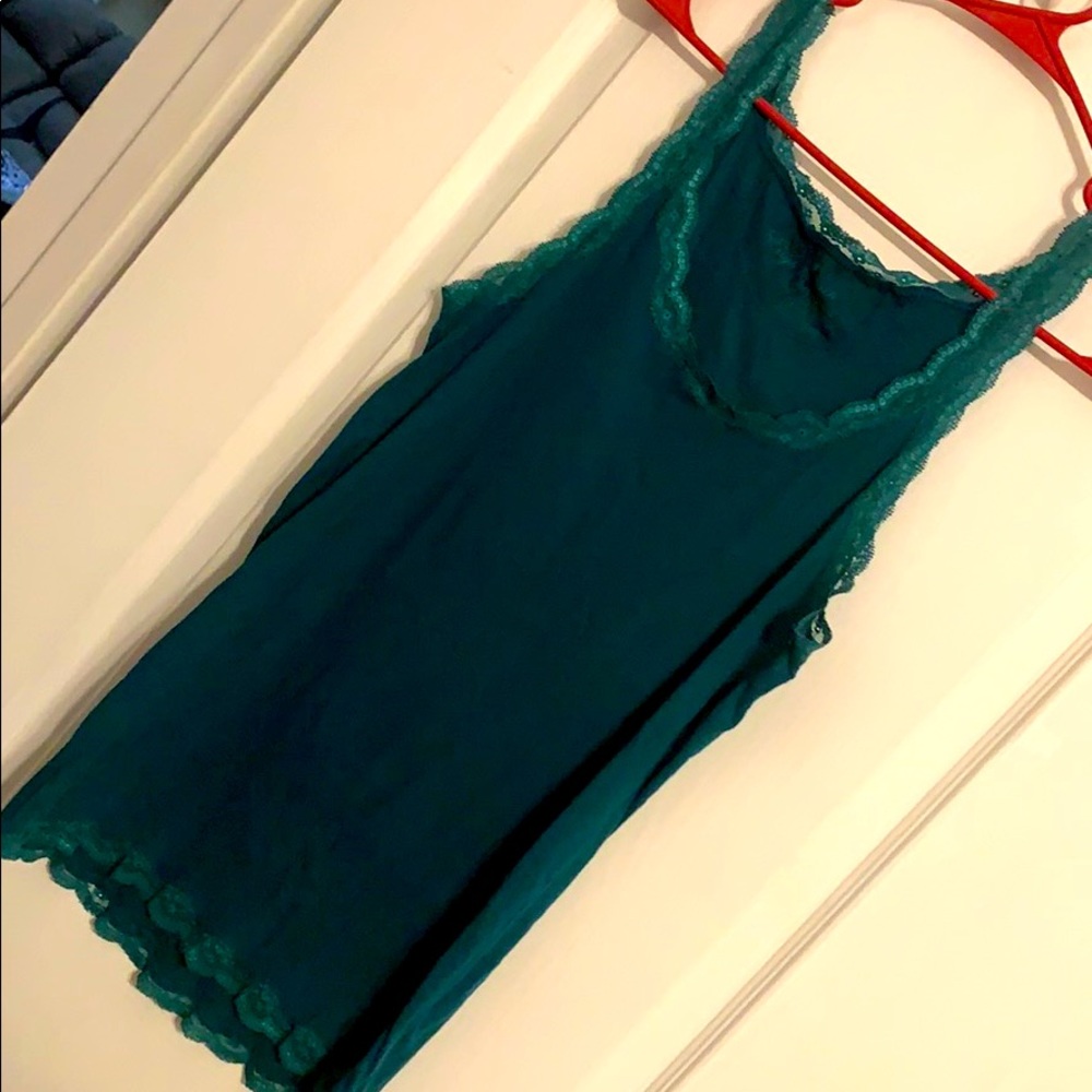 Extra long lace tank